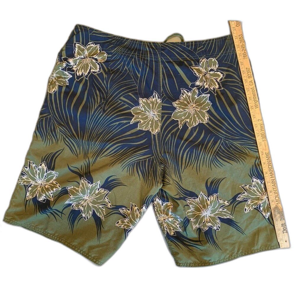 Counter Culture Board Shorts Mens 38 Surf Trunks Hawaiian Inseam 10” Length 23.5